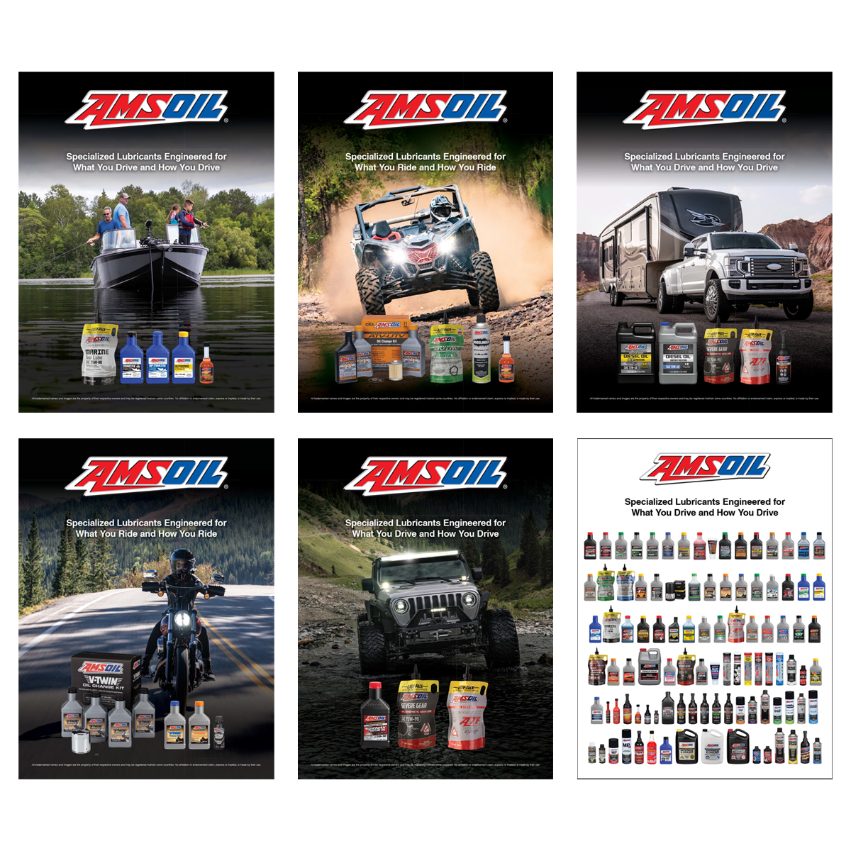 Amsoil Back Label AMSOIL 18” x 24” Poster 6-Pack | G3658 - AMSOIL